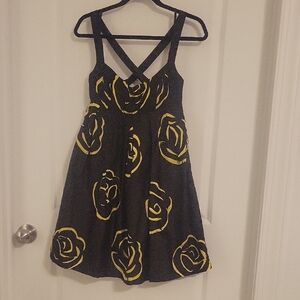 INC International Concepts Black Silk Dress